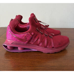Nike Shox Gravity Women's Size 8.5 Cherry Red Running Sneakers Shoes AQ8554-606